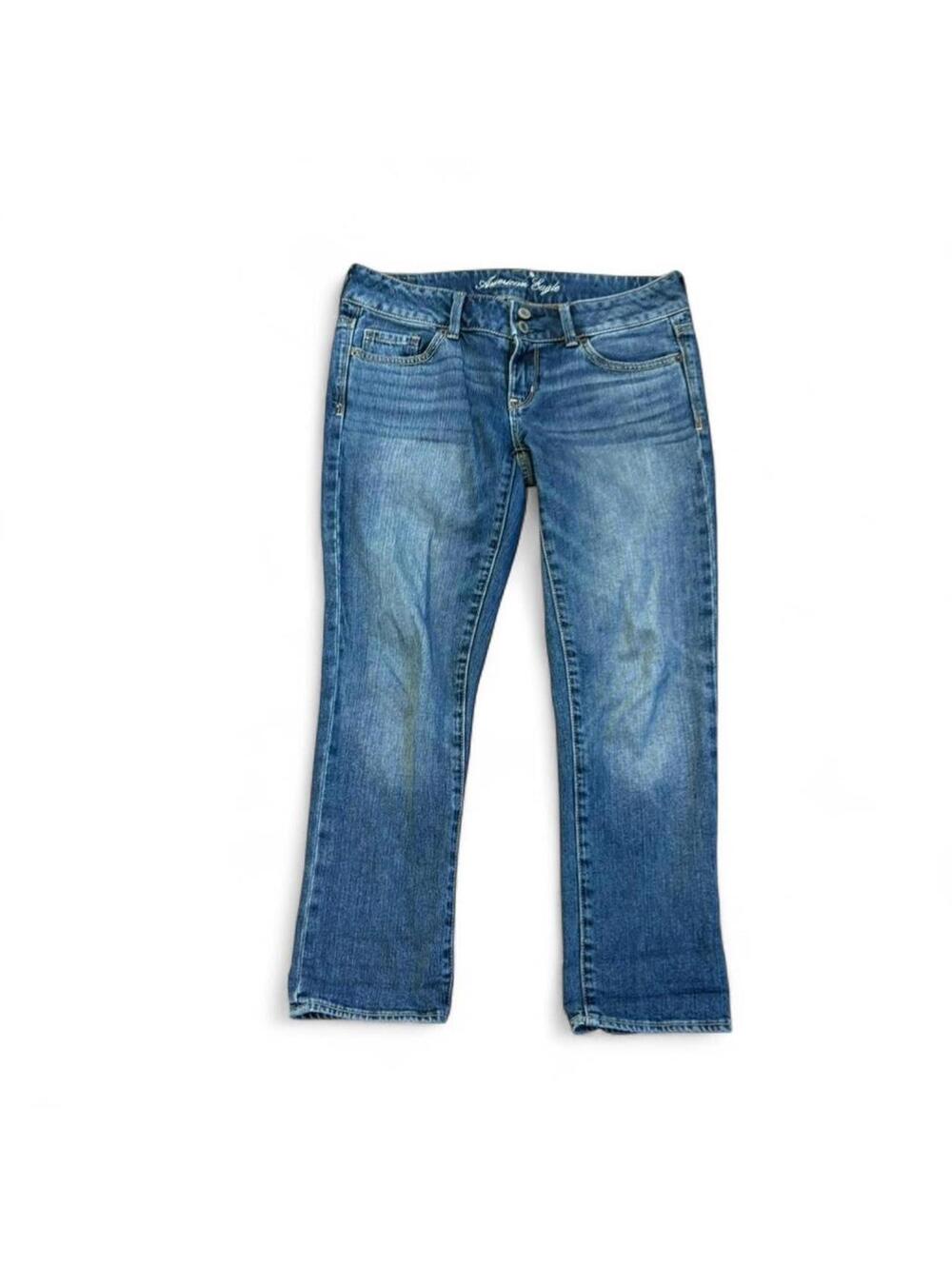 Y2K America eagle capri jeans
